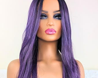 Purple Lace Front Wig