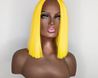 Yellow Bob Wig