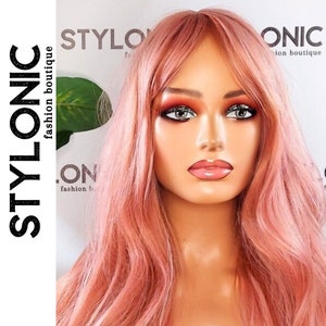Dusty Pink Wig - Wigs with Bangs