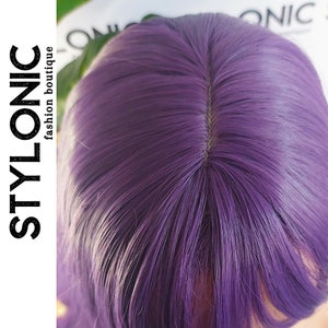 Deep Purple Wig Edgy Wigs Disco Wig image 4