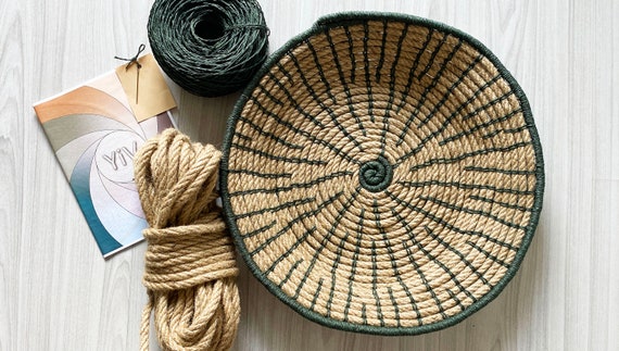 African Basket Craft Kit With Video Tutorial, Template and