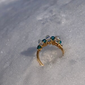 Icicle Seed Bead Ring