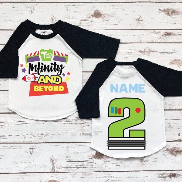 2 infinity and beyond, toy story shirt, buzz lightyear shirt, toy story birthday shirt, to infinity and beyond tee