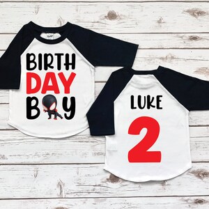 Miles Morales Birthday Shirt, Spiderman Shirt, Kids Miles Morales Birthday Decor, Super Hero Shirt