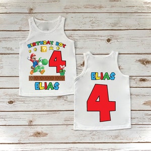 Mario Party Birthday Shirt Super Smash Bros Party Video - Etsy