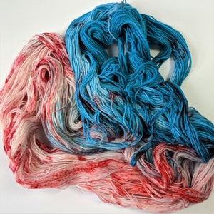 Blood in the Water | Hand-Dyed Superwash Merino and Nylon Yarn