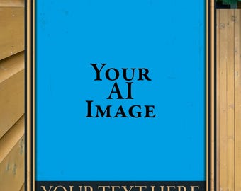 Design your own AI Bar Sign : Traditional Gold