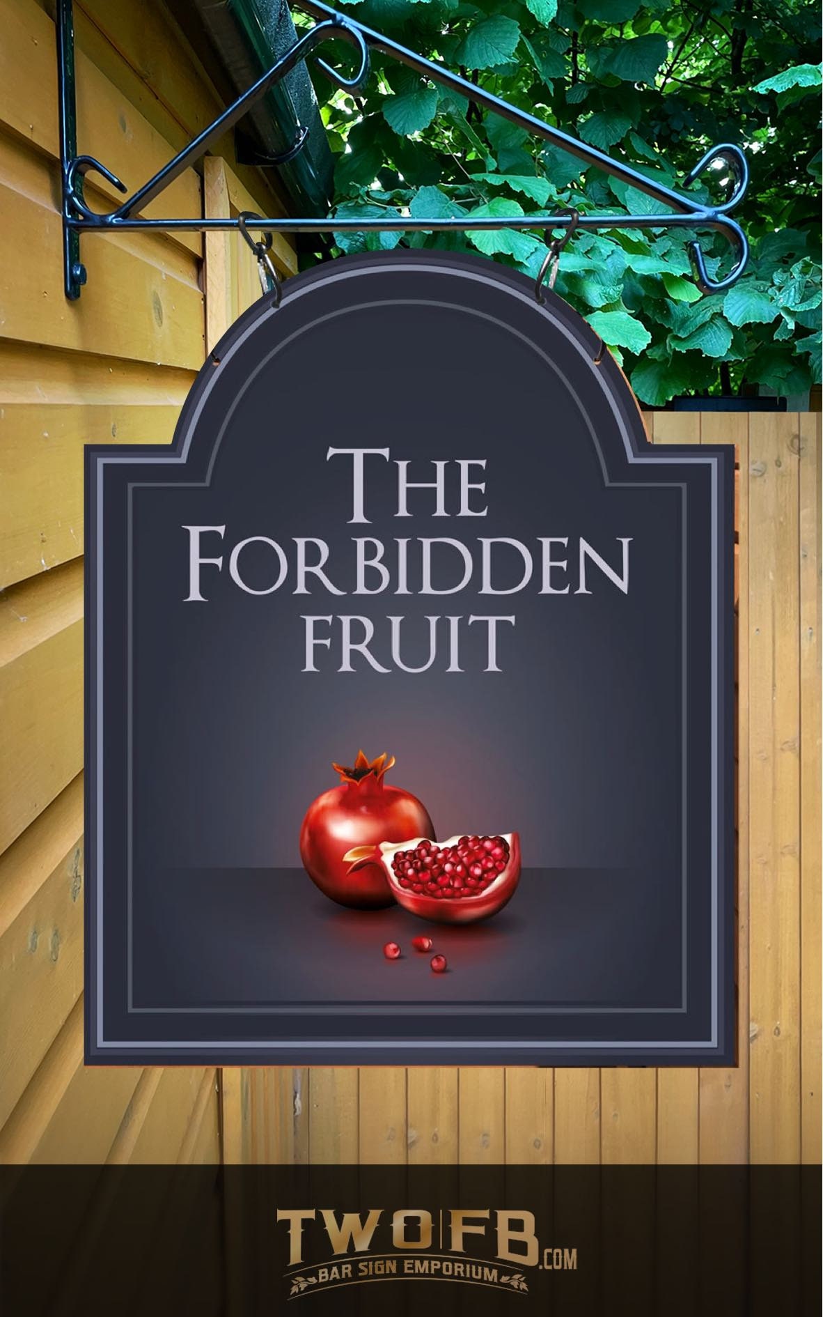 Forbidden Fruit Personalised Premium Metal Traditional Home