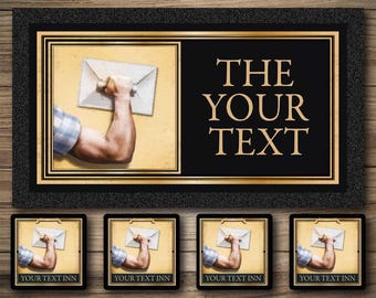 Personalized Plasters Arms Bar Runner: Custom Home Bar Decor
