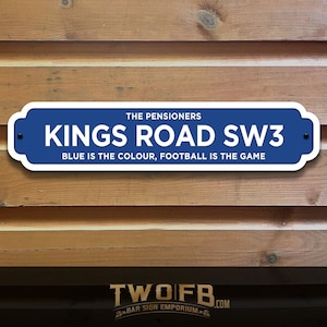 Personalized Chelsea FC Metal Street Sign: Custom Football Gift - Etsy