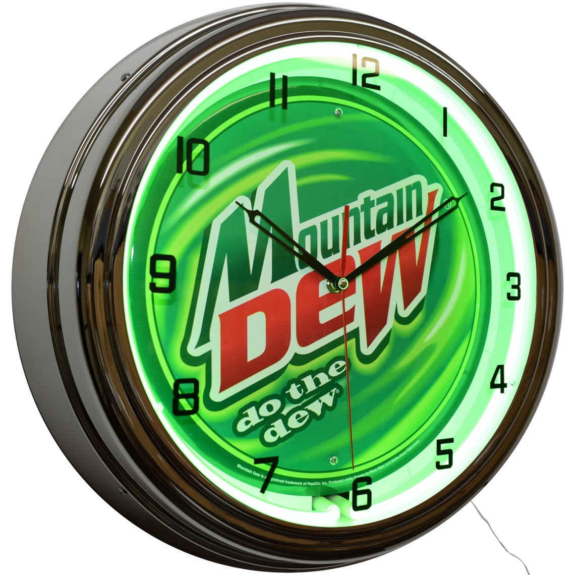 Mountain Dew do the dew Classic Logo Sign Green Neon Clock Etsy