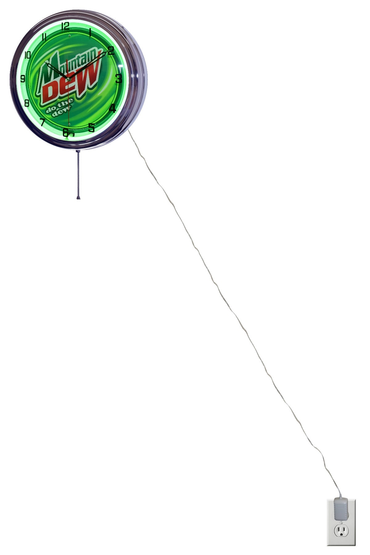 Mountain Dew Do the Dew Classic Logo Sign Green Neon Clock Etsy