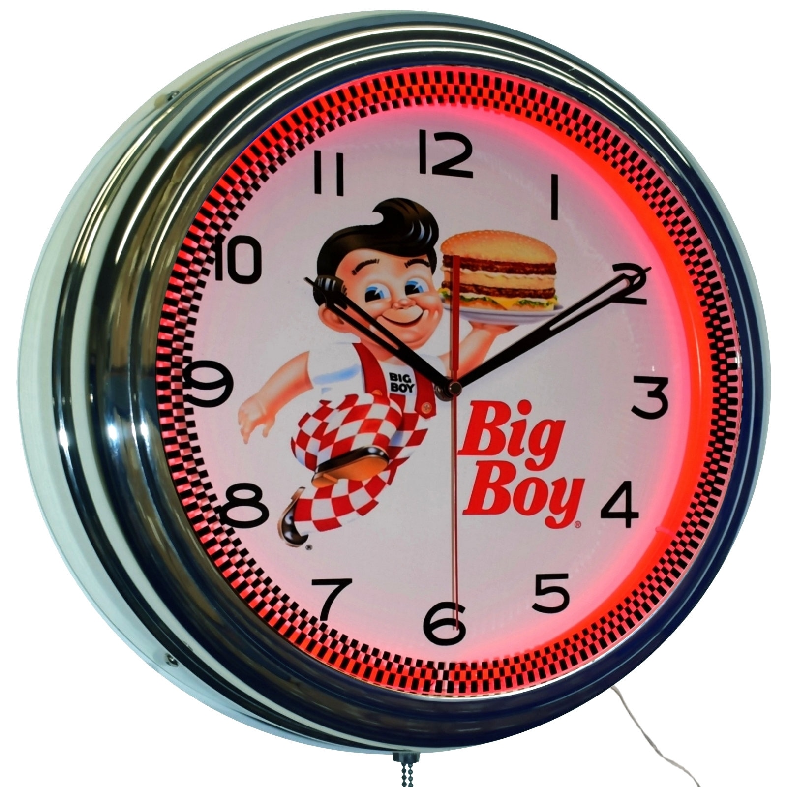 Bob's Big Boy Diner Neon Clock Kitchen Restaurant Decor Etsy