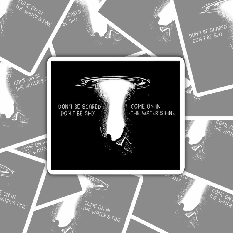 Come on In, the Water's Fine Weatherproof Gloss Sticker, Bo Burnham