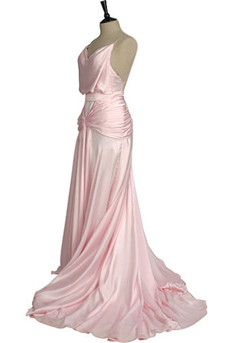Atonement Dress. Keira Knightly Green Dress. 1920's 1930's Style Evening Dress. Prom, Evening, Wedding, Cruise Dress. UK image 5