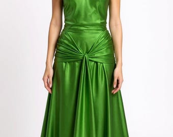 Like the Atonement Dress. in Style of Keira Knightly Green Dress. 1920's  1930's Style Evening Dress. Prom, Evening, Wedding Dress. UK - Etsy