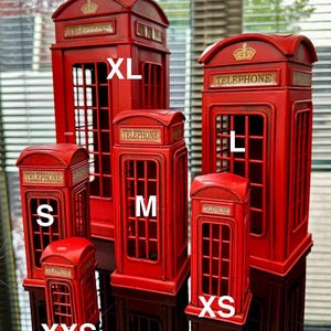 thumbnail image 2 of London Souvenir Red Telephone Booth Die Cast Metal Money Bank – KAV Collectible 2 of 4