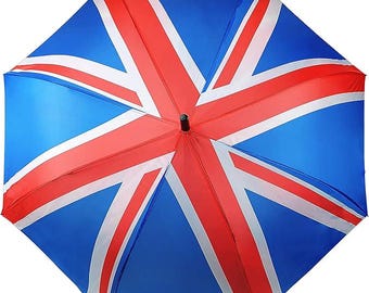 Paraguas de golf con la bandera británica (Union Jack) - 90 cm de largo