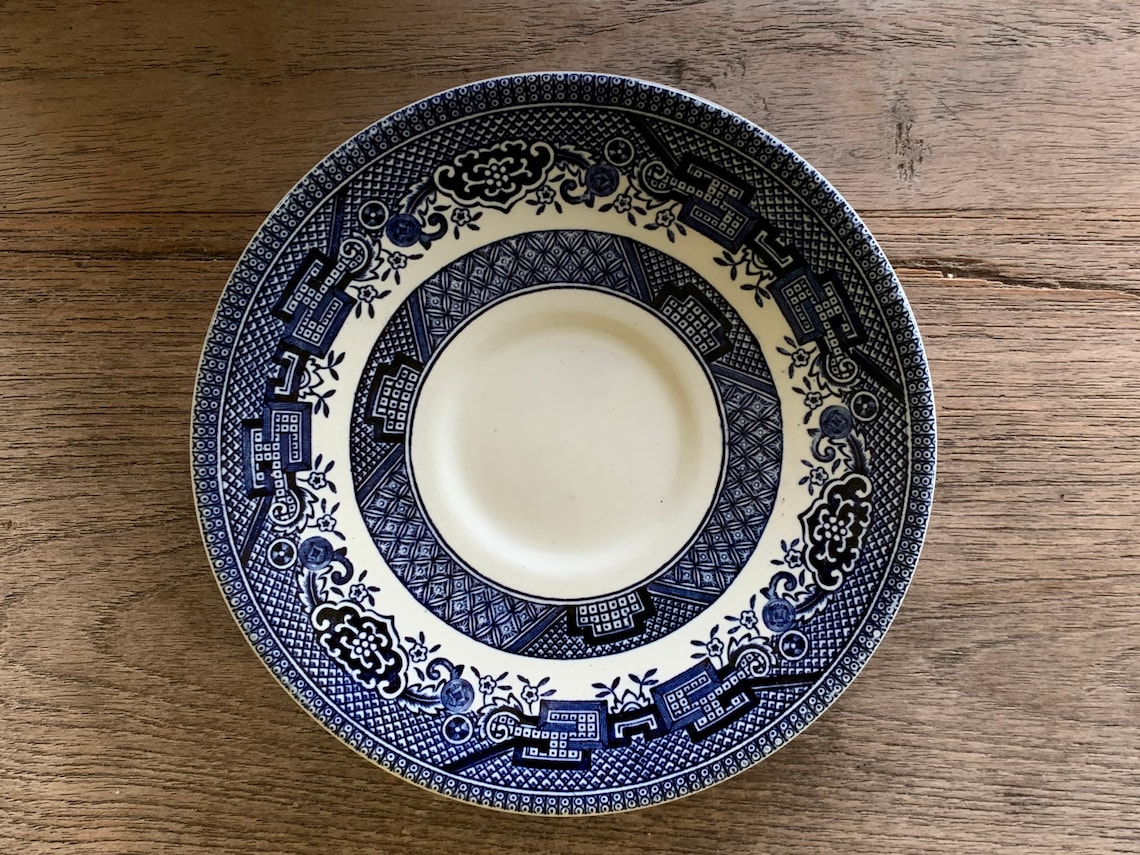 Churchill England Blue Willow Tea Cup and Saucer Sets Etsy