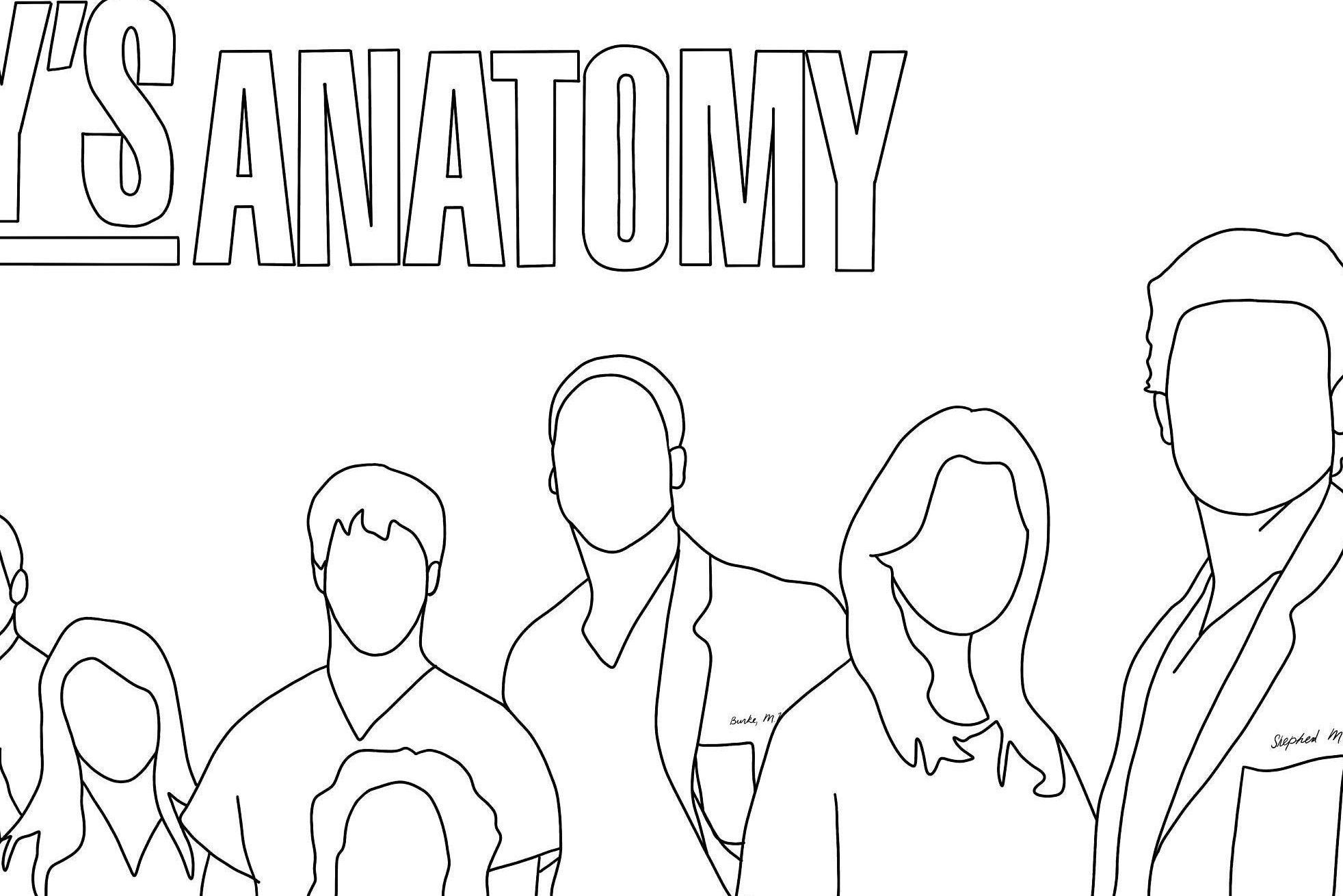 Greys Anatomy Coloring Pages Coloring Pages