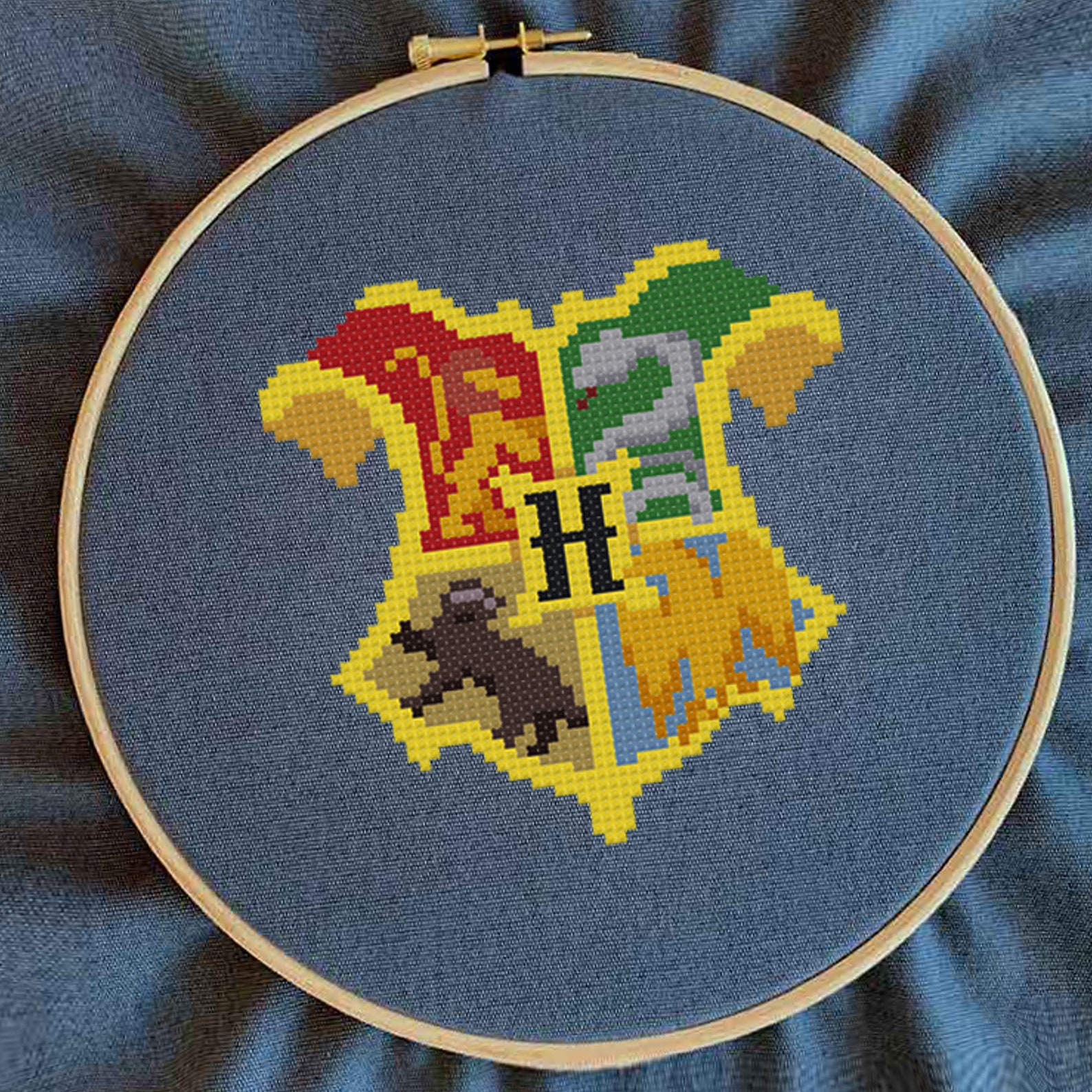Hogwarts Crest Harry Potter Cross Stitch Pattern Instant PDF | Etsy