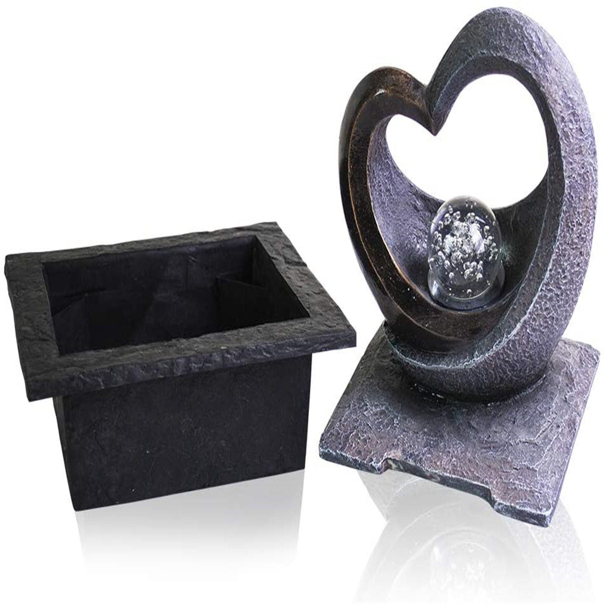 Tabletop Water Garden Zen Fountain with LED Light Zen Etsy