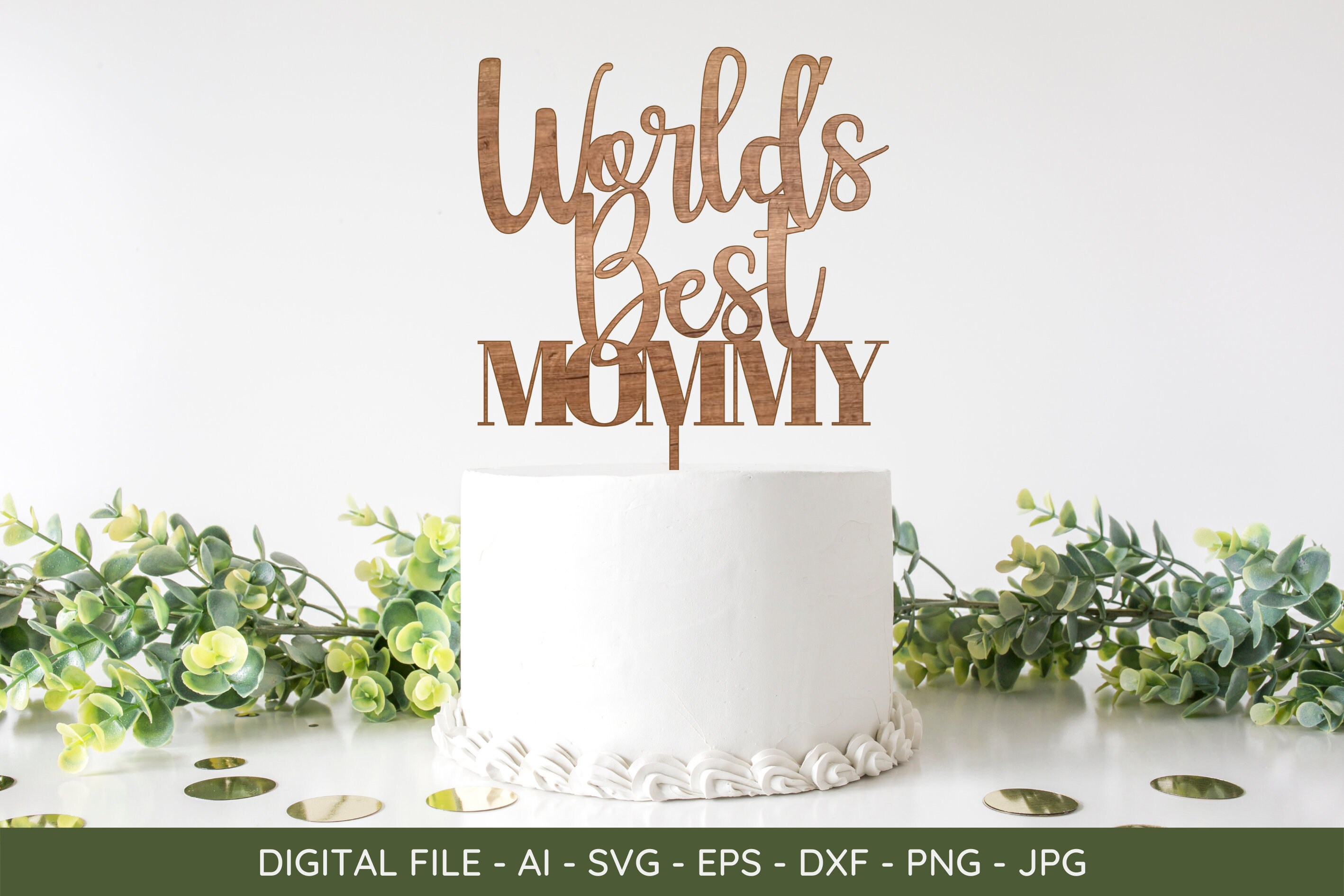 WELT BESTE MOMMY Mutter Mom Kuchen Topper Bachelor-Party | Etsy