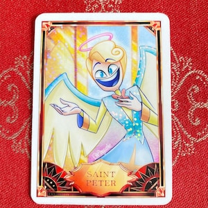 Hazbin Hotel bright Fan Card "Saint Peter" LAST CHANCE