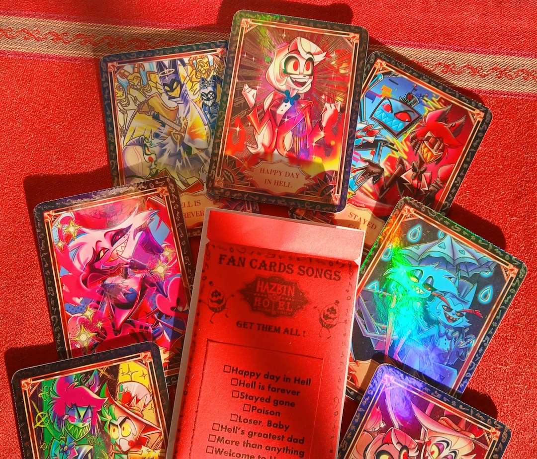 Hazbin Hotel Fan Cards Songs Mystery Bag/booster - Collection 1 - Etsy
