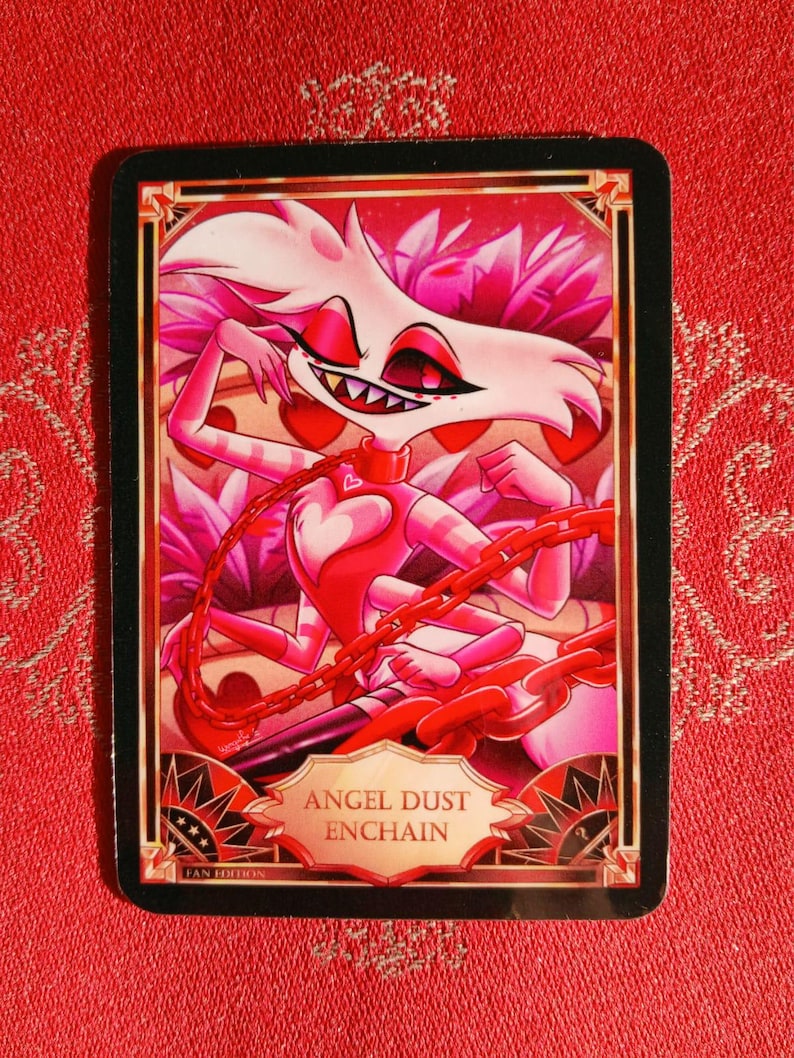 Hazbin Hotel Fan Card angel Dust Enchain Etsy