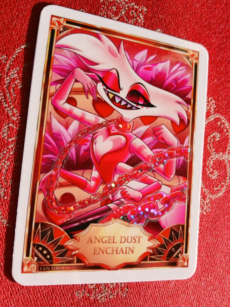 Hazbin Hotel Fan Card angel Dust Enchain Etsy