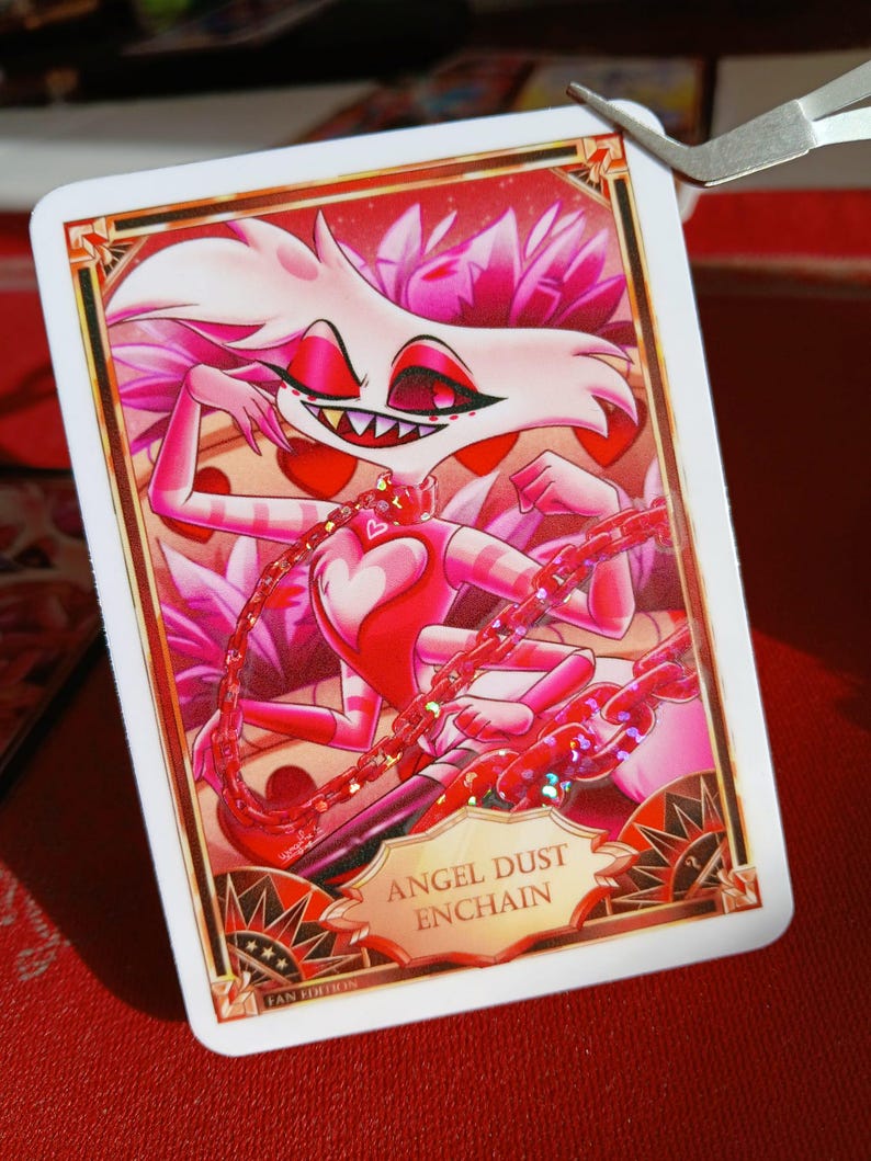 Hazbin Hotel Fan Card angel Dust Enchain Etsy