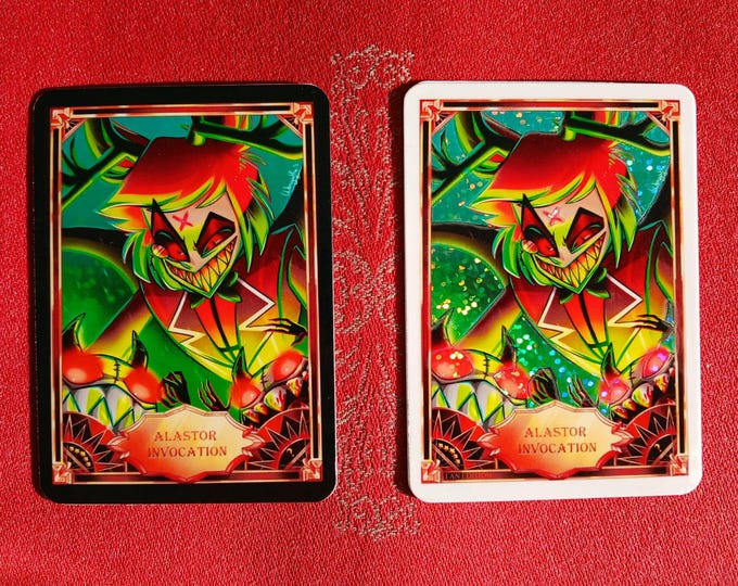 Hazbin Hotel Fan Card "alastor Invocation" LAST CHANCE - Etsy