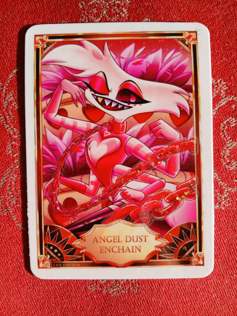 Hazbin Hotel Fan Card angel Dust Enchain Etsy