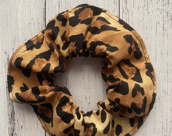 Handmade Cheetah Print Scrunchie