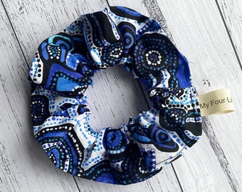 Australian Indigenous Scrunchie: Handmade Cotton Hair Tie
