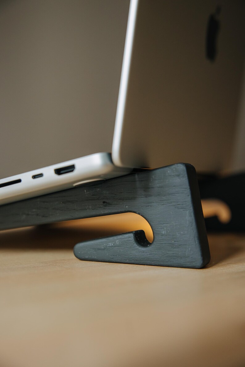 Custom Laptop Riser Stand With Engraving, MacBook Air and Pro Desk ...