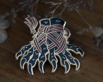 Shibari Claw Pin ( monsterfucker, furry, ropework, lapel, kink, kinky rope)