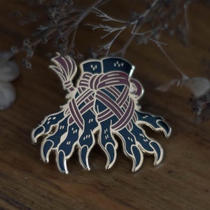 Shibari Claw Pin ( monsterfucker, furry, ropework, lapel pin, kinky pin )