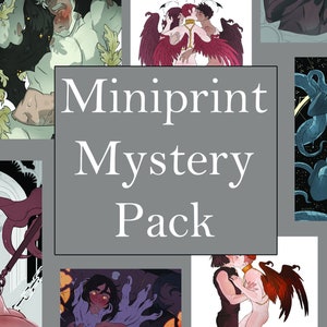Miniprint Mystery Pack (Set of 3 prints) (Monsterlover, gay art print, boys love, webtoon)