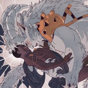 Art Print: Nero and Marcus 5x7 miniprint (monsterlover, furry, boyslove)