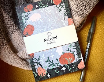 Pumpkin Garden 4x6 inch Notepad