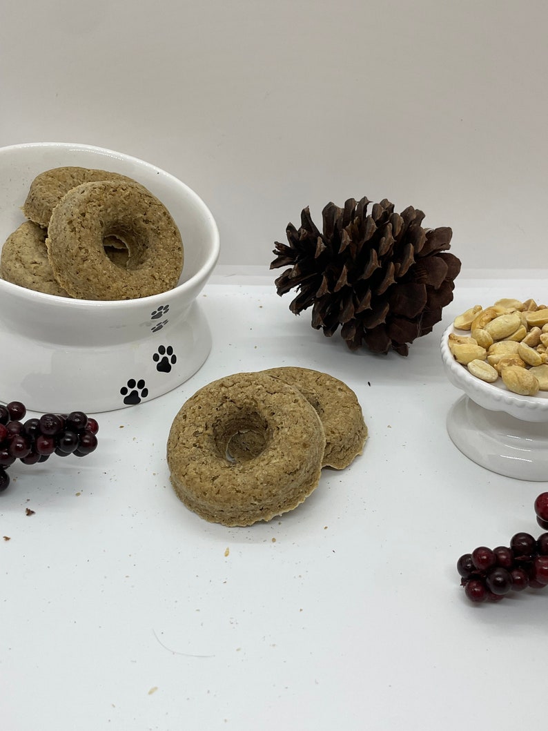 3 Peanut Butter Dog Treat Donuts / Bagels Etsy