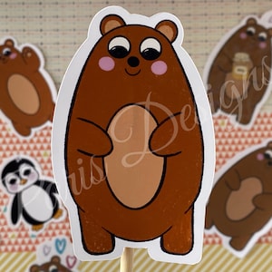 Bear sticker | stationery stickers | kawaii sticker | cute bear sticker | stationery | stickers | bears