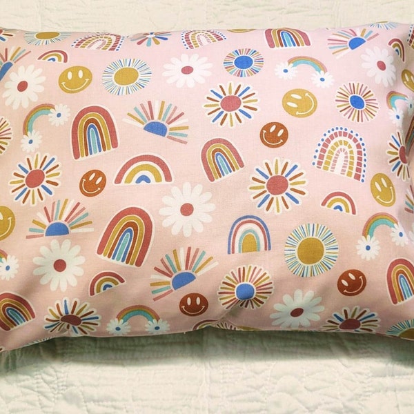 Pillowcase Only /Kids Pillowcase for Toddler Personalized Pillowcase for Travel Pillow/Girl Pink Pillowcase for Daycare Custom Pillowcase