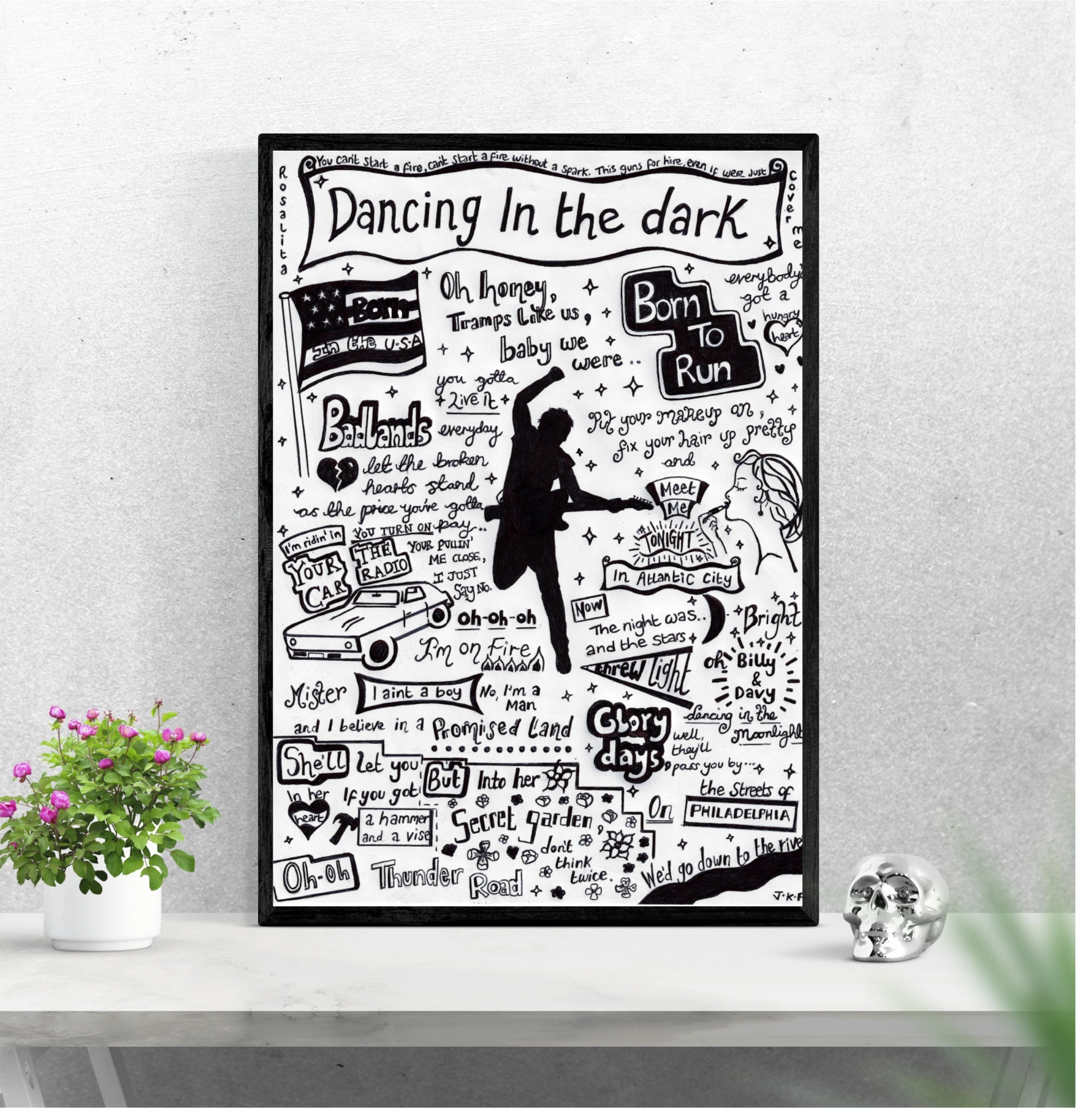 Bruce Springsteen - The Rising - Lyrics - A3 Typographic Poster Art Print -  Limited Edition : : Home & Kitchen