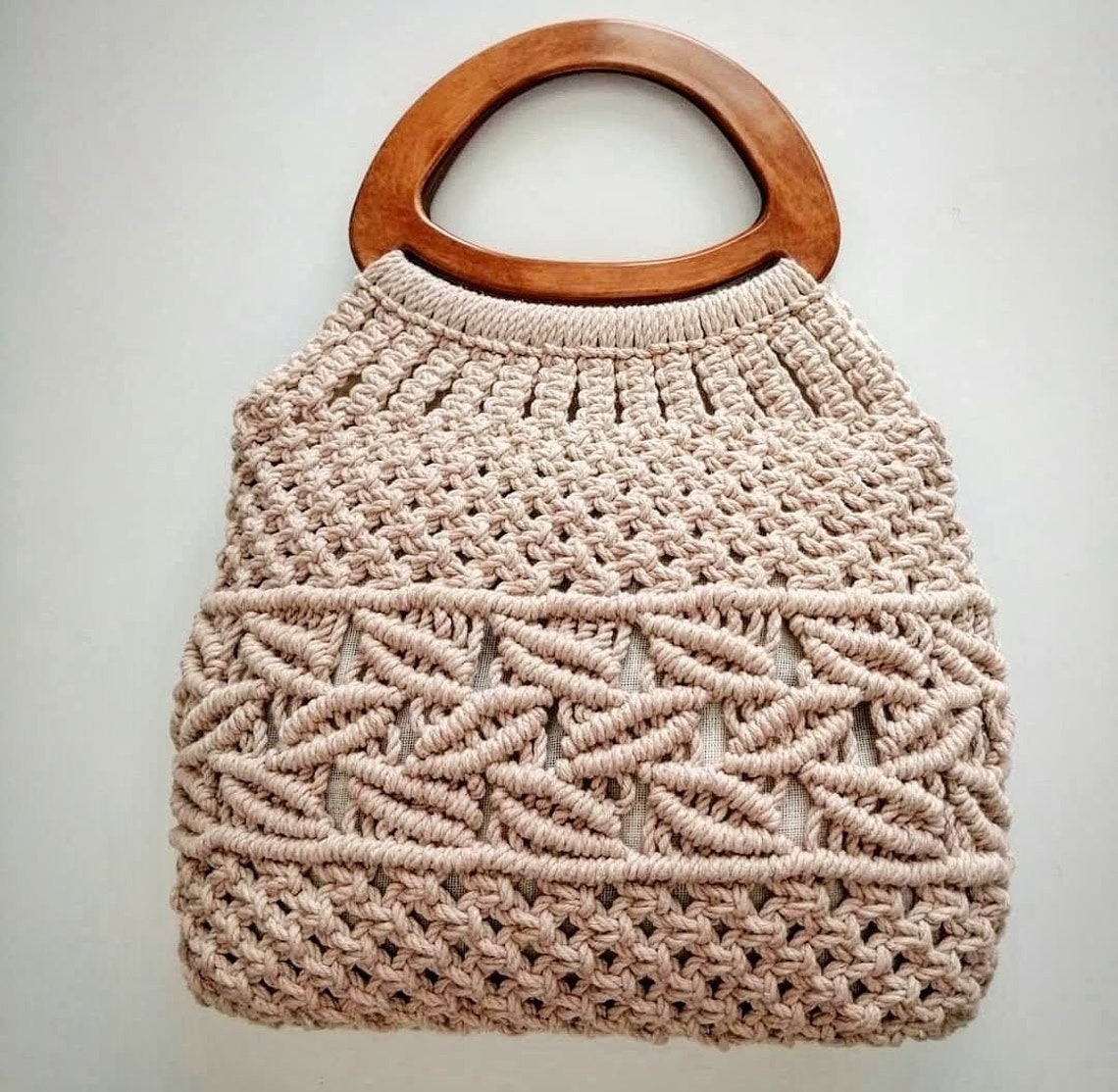 Casual Macrame Shoulder Bag Macrame Bag handmade Bag Gift - Etsy