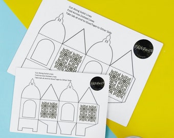 Ramadan Inspired Lantern Templates - 32 pages - Design Your Own Ramadan Lanterns
