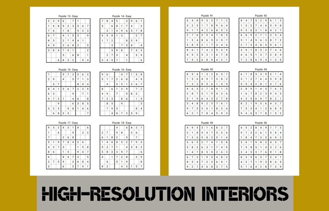 1000 Sudoku Puzzle Buch F r Erwachsene Einfach Zu Hart Etsy
