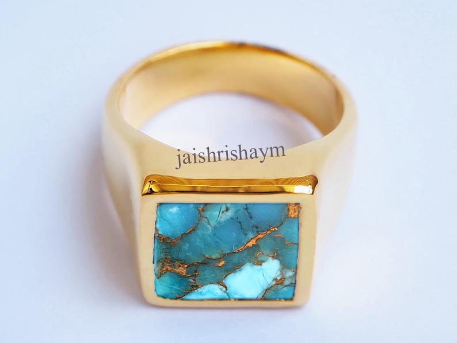 Blue Stone Ring for Mens Solid 925 Sterling Silver Etsy UK